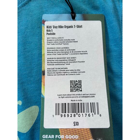 NWT Cotopaxi Organic T-Shirt, Size 7/8 - Picture 8 of 8